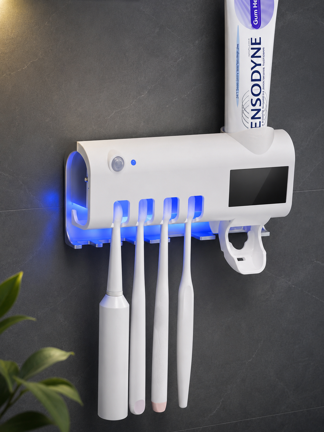 Automatic Intelligent UV Toothbrush Steriliser & Toothpaste Dispenser