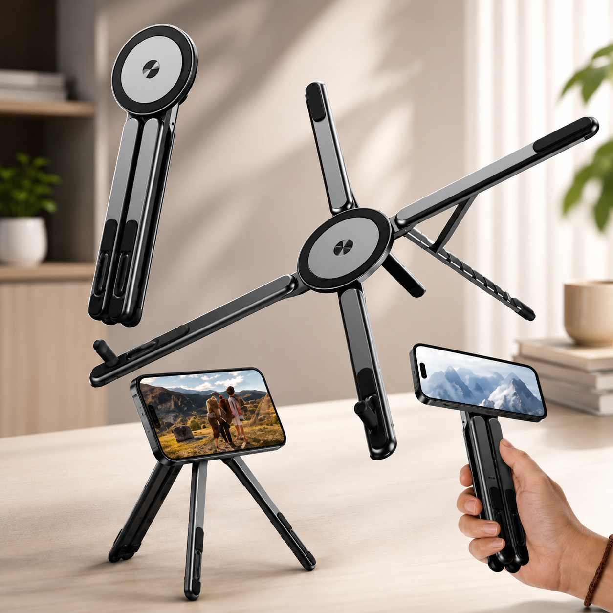 Magnetic Multi Adjustable Laptop Phone Tablet Portable Mount