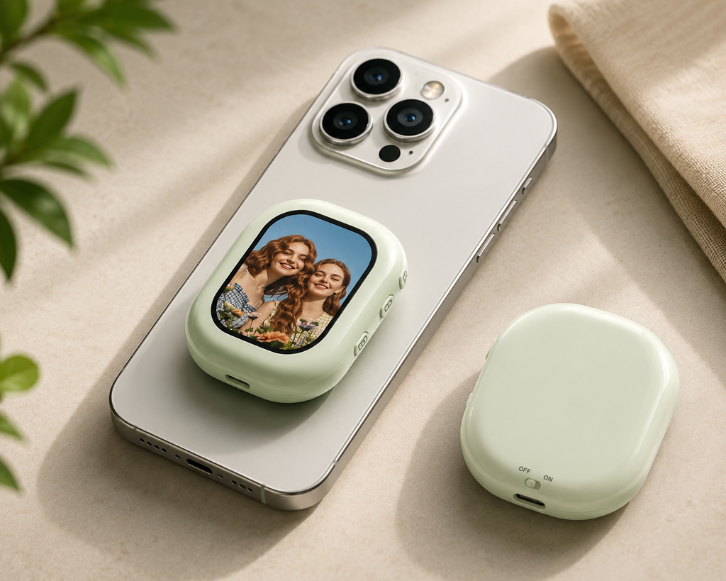 Wireless Rear Camera Selfie And Vlog Screen.