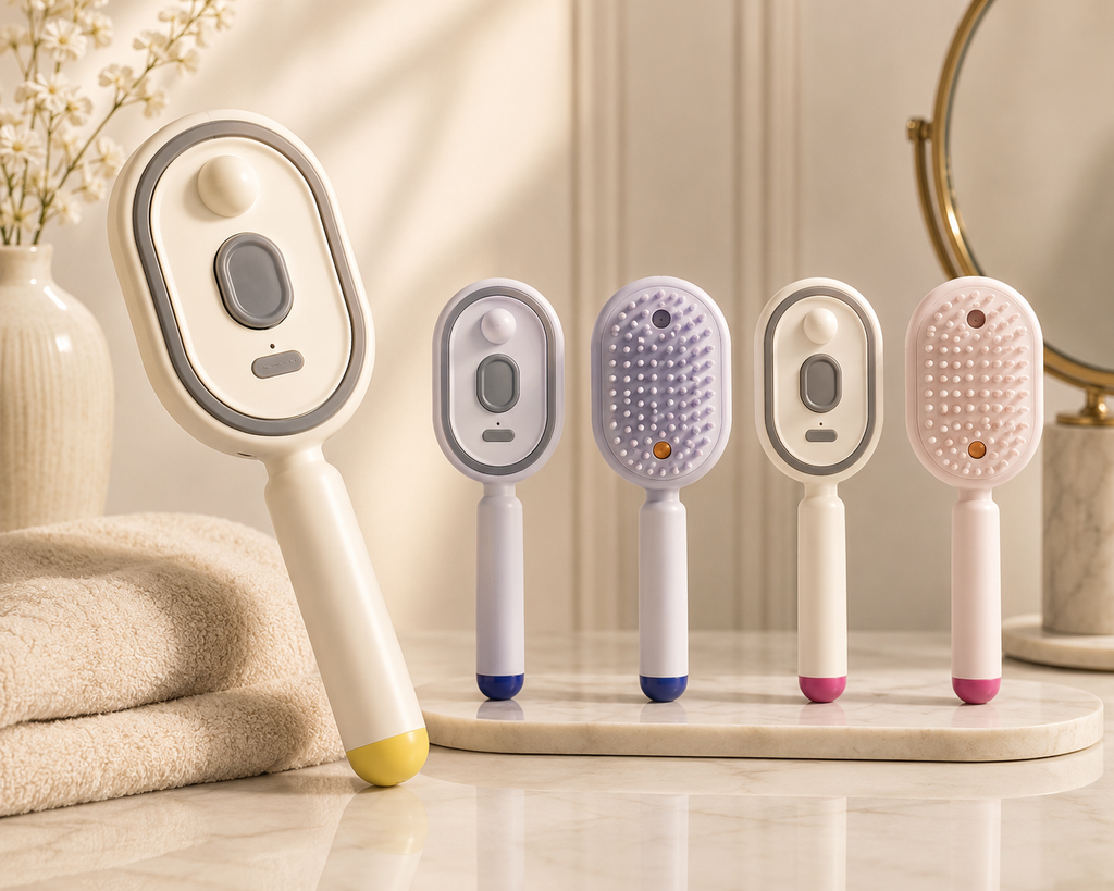 Electric Oil Spray Detangling And  Massage Brush