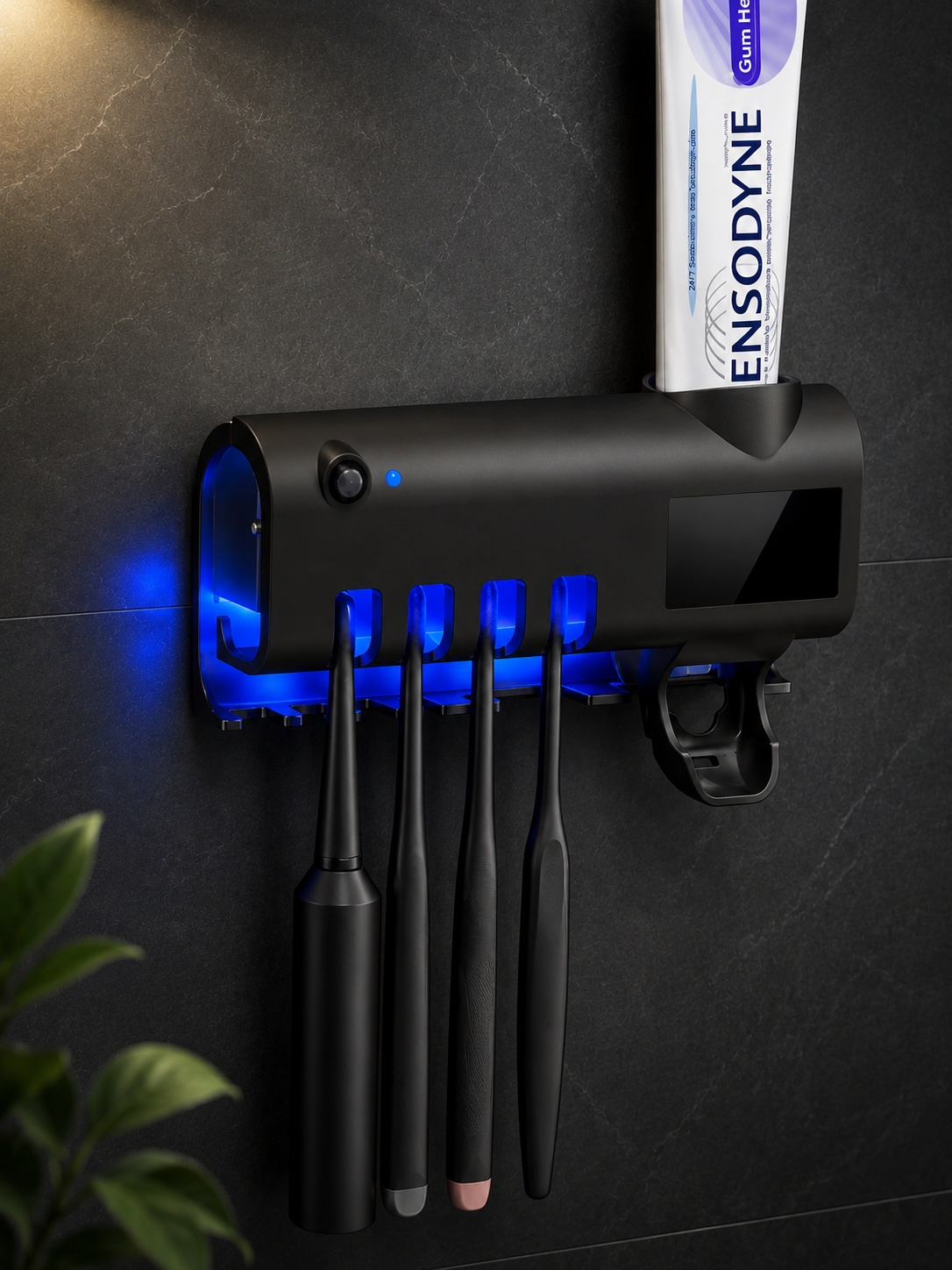 Automatic Intelligent UV Toothbrush Steriliser & Toothpaste Dispenser