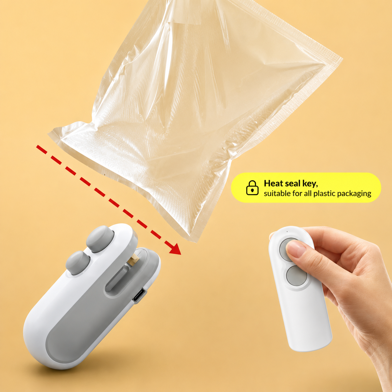 Mini wireless Snacks And Plastic Bag Heat Sealer