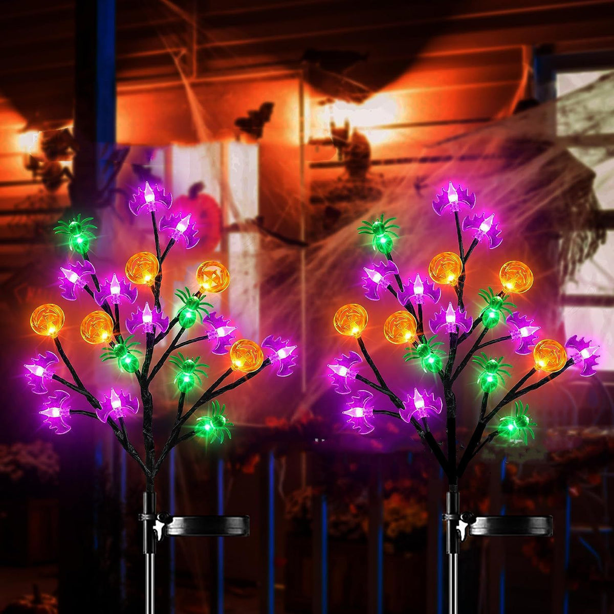 Solar-powered Halloween Outdoor Ground Lights For Courtyard.