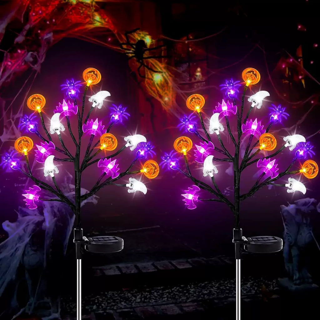 Solar-powered Halloween Outdoor Ground Lights For Courtyard.