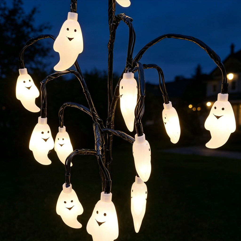 Solar-powered Halloween Outdoor Ground Lights For Courtyard.