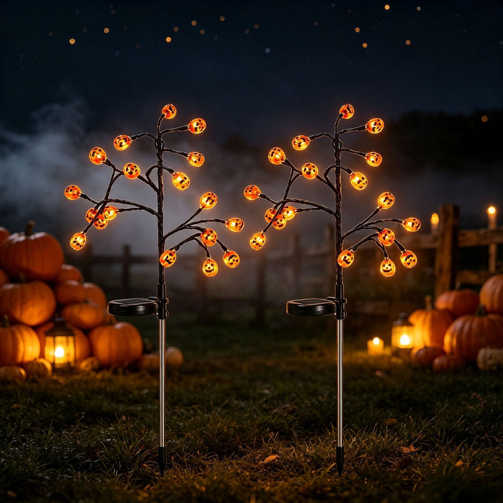 Solar-powered Halloween Outdoor Ground Lights For Courtyard.